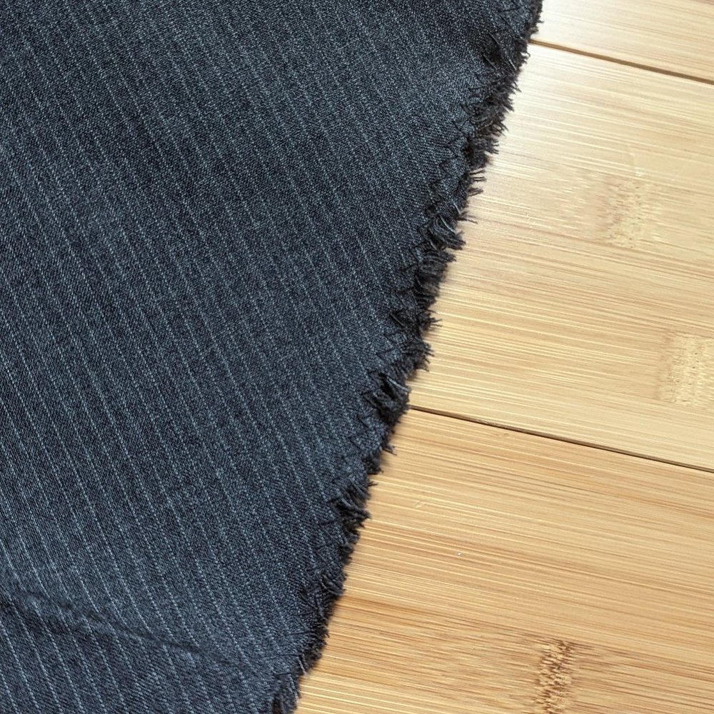 Vintage 1990s yohji yammaoto long pin stripe wool maxi skirt - M